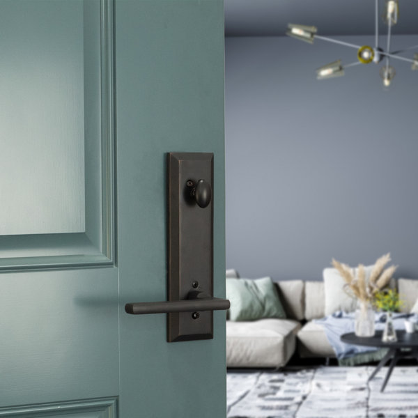 Bravura Hardware Handleset with Single Cylinder Deadbolt and Door Lever